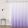 Lavender Ombre Waffle Weave Shower Curtain with Water-Resistant and Gradient Design