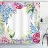 Lavender Print Shower Curtain - Flowers Shower Curtain For Spring Bathroom Refresh