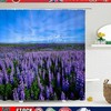 Lavender Print Shower Curtain with Lovely and Soothing Watercolor Design