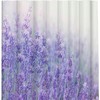 Lavender Shower Curtain With Flowers At Sunlight, Purple Floral Wedding Design, Print Cloth Fabric Bathroom Decor