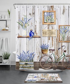 Lavender Shower Curtain for a Soothing and Relaxing Bathroom Decor