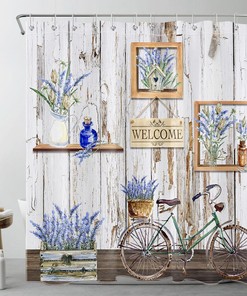 Lavender Shower Curtain for a Soothing and Relaxing Bathroom Decor