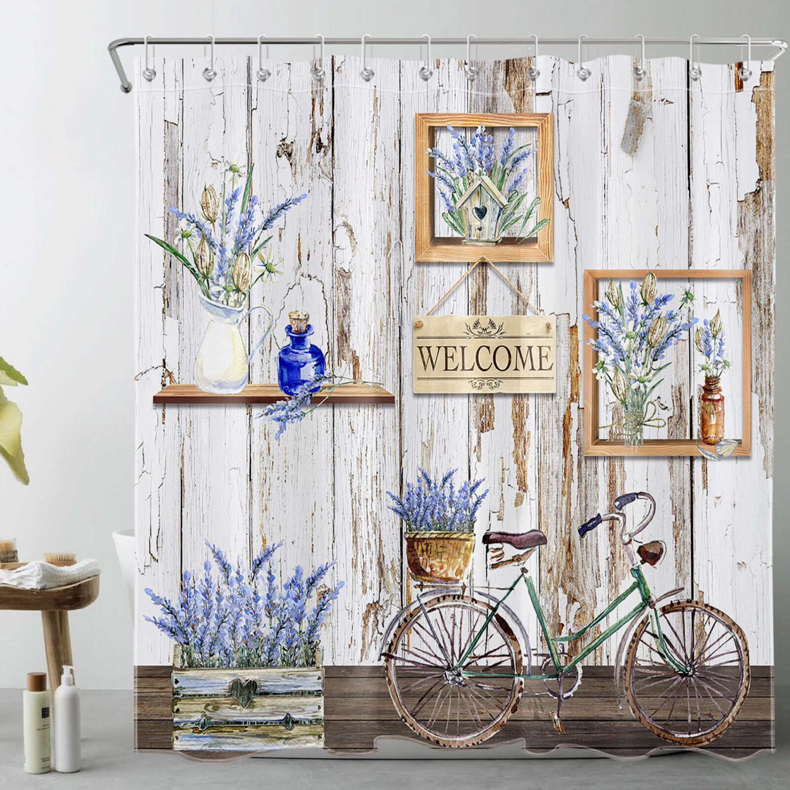 Lavender Shower Curtain for a Soothing and Relaxing Bathroom Decor