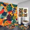 Leaf Palm Leaves Print Shower Curtain - Tropical Bathroom Decor