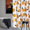 Lemon Boho Fabric Shower Curtain - Farmhouse Chic Bathroom Decor