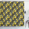 Lemon Branches Growth Print Shower Curtain for a Refreshing and Nature-inspired Bathroom Decor