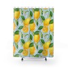 Lemon & Flower Tree Shower Curtain, Vintage Bathroom Decor
