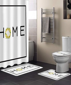 Lemon Home Bathroom Luxury Shower Curtain