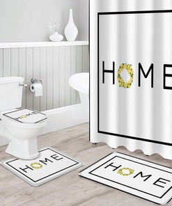 Lemon Home Bathroom Luxury Shower Curtain