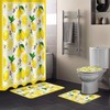 Lemon Pastoral Vintage Shower Curtain for Farmhouse Bathroom
