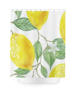 Lemon Shower Curtain - Bright and Cheerful Bathroom Decor
