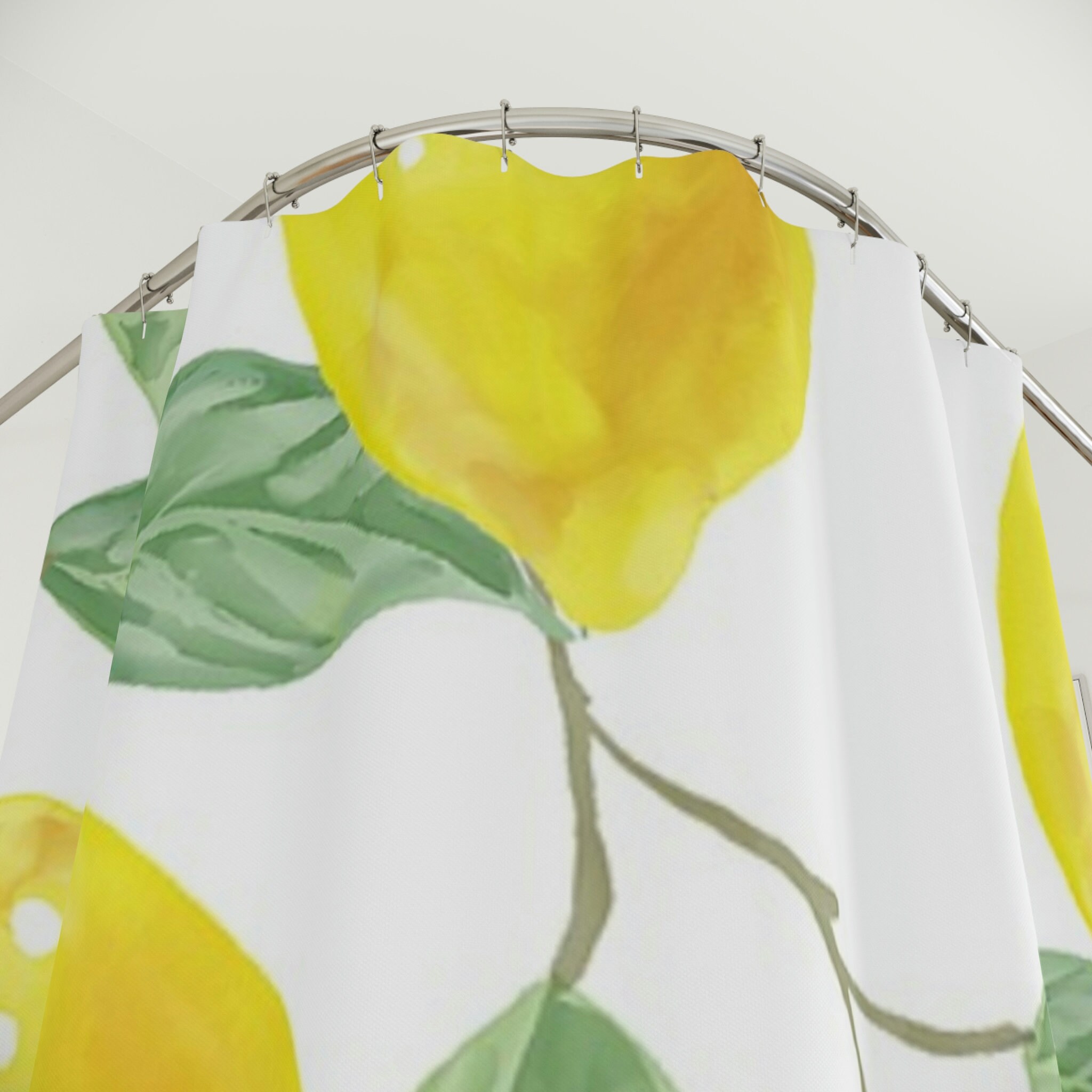Lemon Shower Curtain - Bright and Cheerful Bathroom Decor