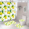 Lemon Shower Curtain - Fruit Bathroom Decor with a Pop of Yellow