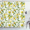 Lemon Woody Romantic Print Shower Curtain for a Warm and Inviting Bathroom Atmosphere