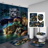 Leopard Lion And Tiger Fashion Shower Curtain For Animal Lovers Bathroom 