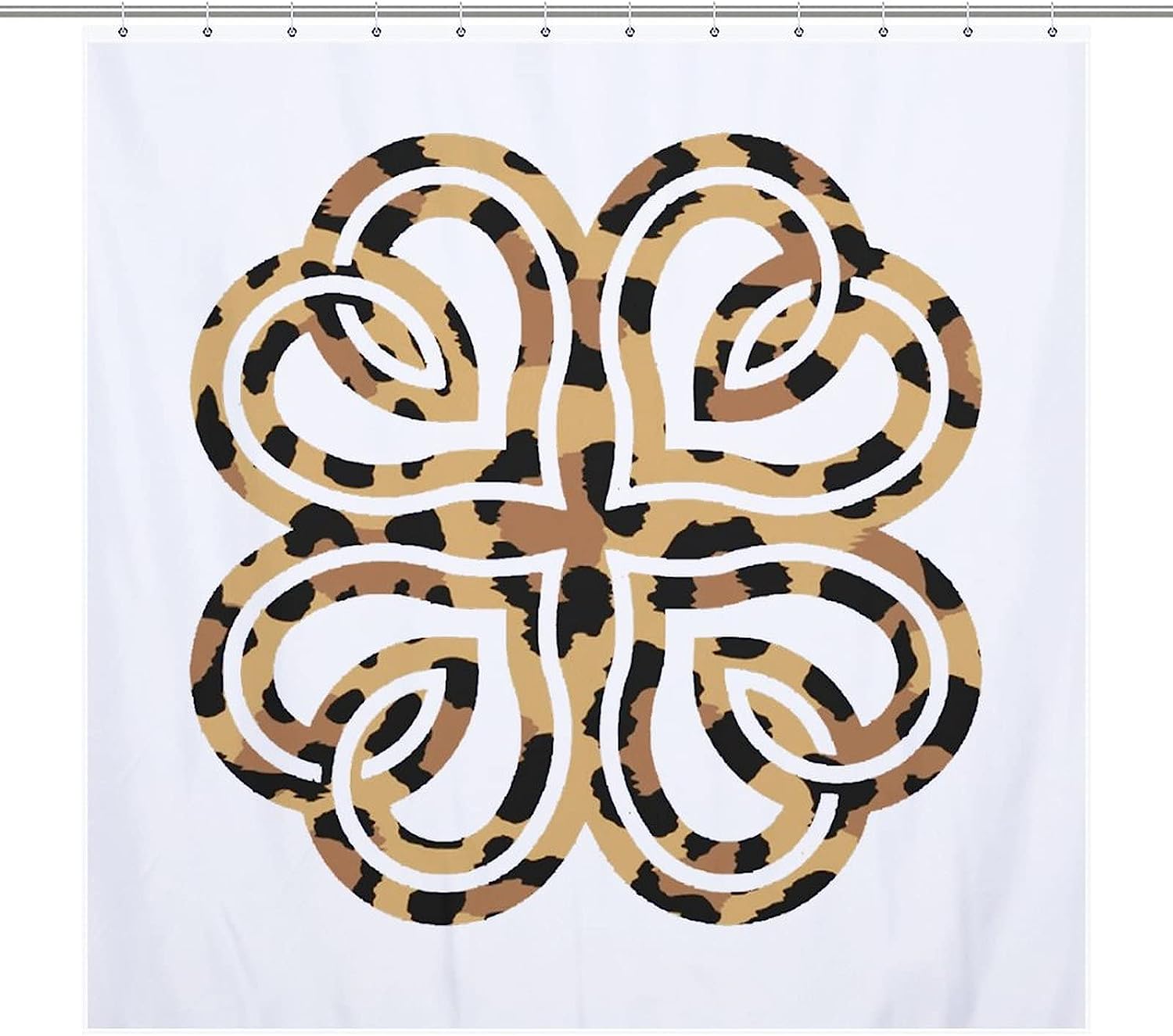 Leopard Lucky St. Patrick'S Day Shower Curtain For A Bold Bathroom