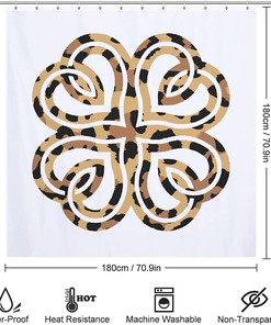 Leopard Lucky St. Patrick'S Day Shower Curtain For A Bold Bathroom