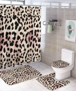 Leopard Nature Shower Curtain for Bathroom - Elegant and Unique Shower Curtain Ideas for Home