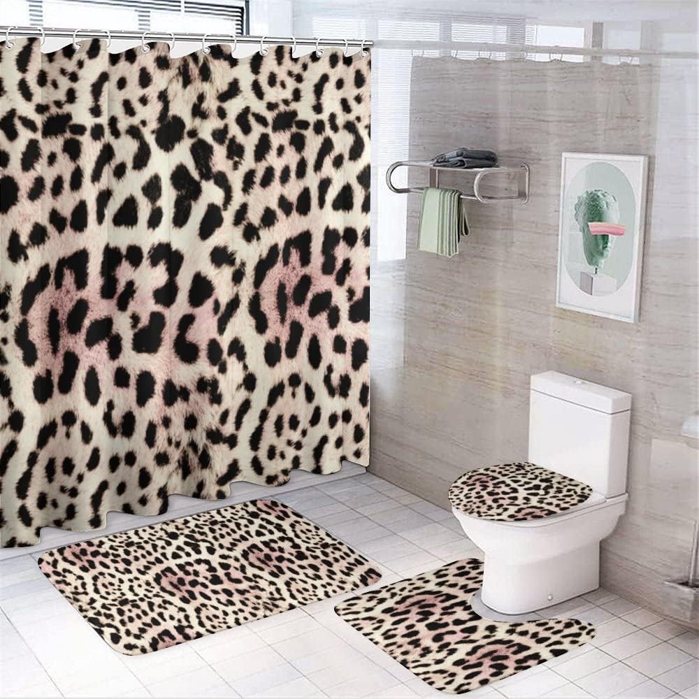 Leopard Nature Shower Curtain for Bathroom - Elegant and Unique Shower Curtain Ideas for Home