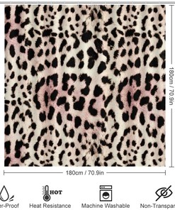 Leopard Nature Shower Curtain for Bathroom - Elegant and Unique Shower Curtain Ideas for Home
