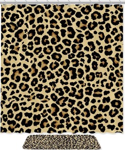 Leopard Pattern Elegant Shower Curtain