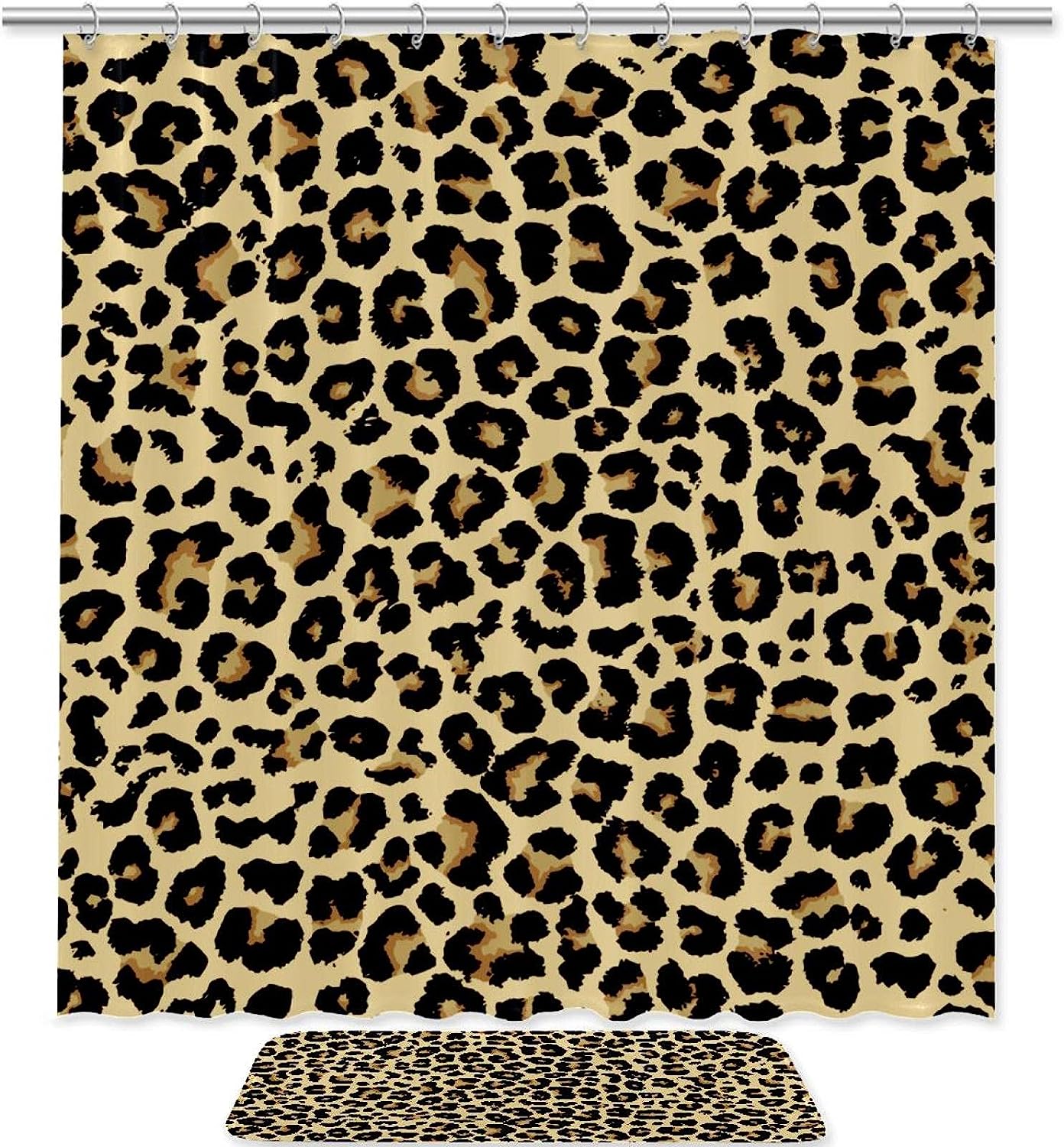 Leopard Pattern Elegant Shower Curtain