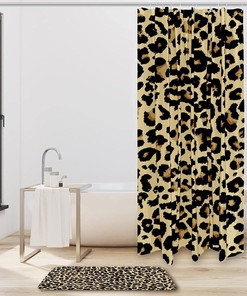Leopard Pattern Elegant Shower Curtain
