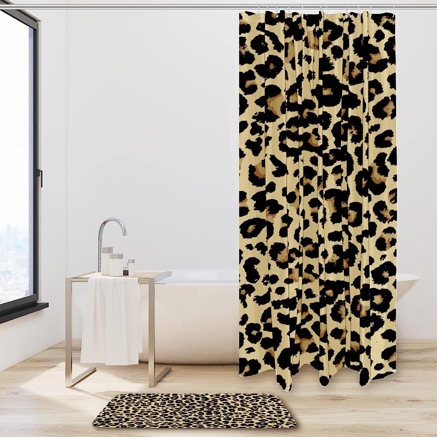 Leopard Pattern Elegant Shower Curtain