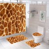Leopard Print Polyester Shower Curtain