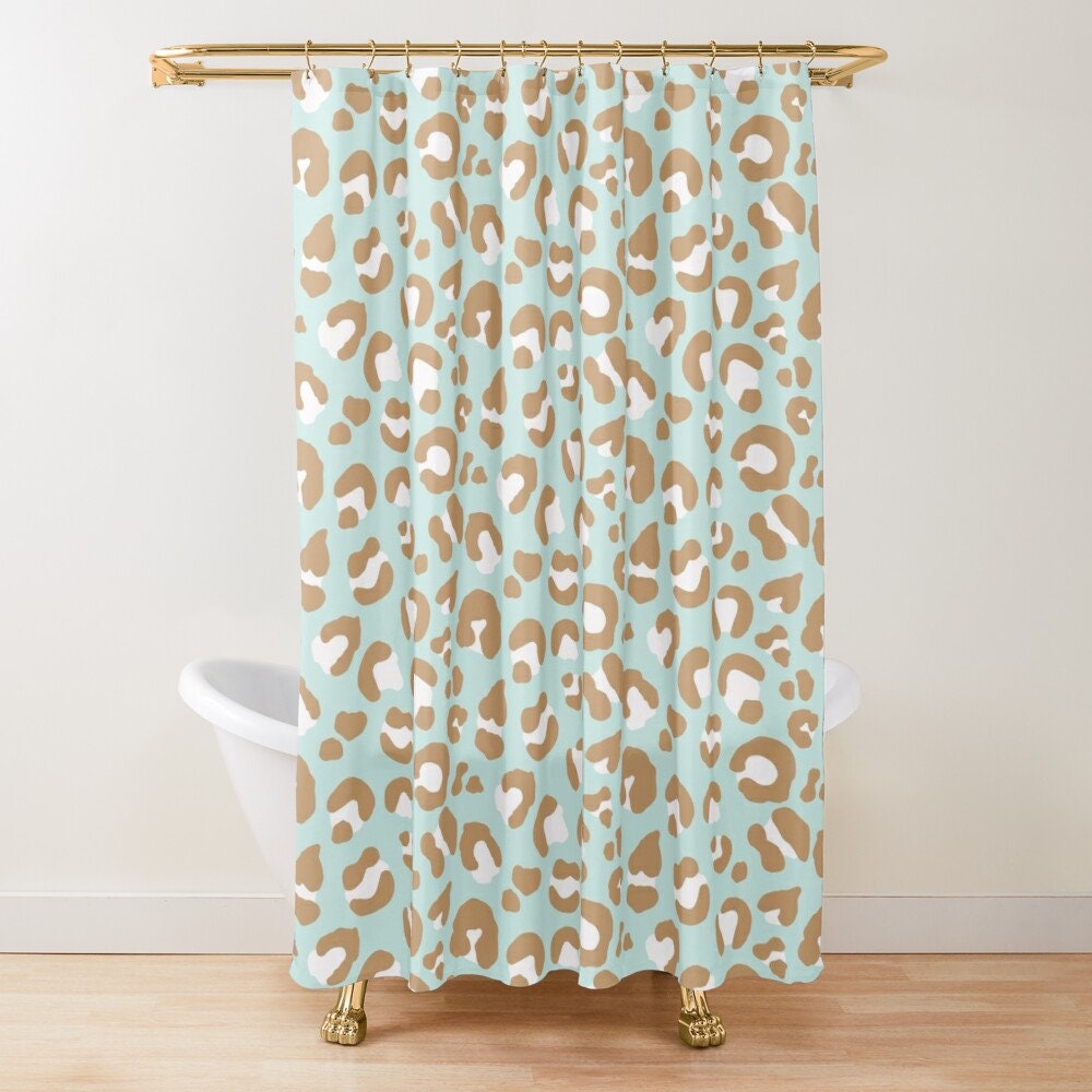 Leopard Print Shower Curtain For A Bold Bathroom Decor, Animal-Themed Bathroom Accessories - Image 3