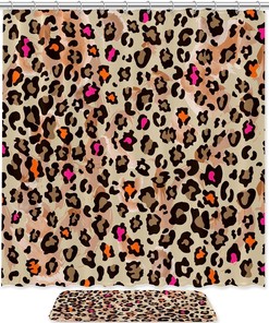 Leopard Print Shower Curtain For A Trendy And Chic Bathroom