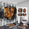 Leopard Print Shower Curtain, Funny and Stylish Bathroom Decor