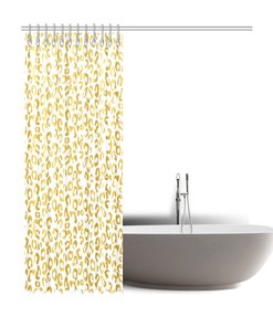 Leopard Print Shower Curtain - Gift for Animal Lovers and Cat Lovers