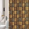 Leopard Print Shower Curtain, Jungle Bathroom Decor