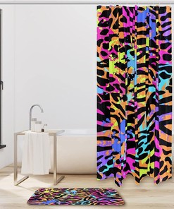 Leopard Print Shower Curtain - Unique Animal-Inspired Bathroom Decor