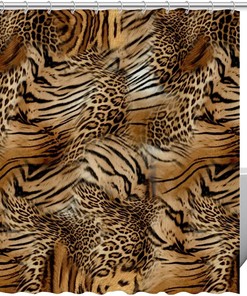 Leopard Print Shower Curtain for Bathroom, 60x72 - Luxury Bathroom Decor