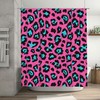 Leopard Print Shower Curtain for Fun and Flirty Farmhouse Bathroom Design