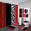 Leopard Print Unique Shower Curtain - Animal Print Bathroom Decor