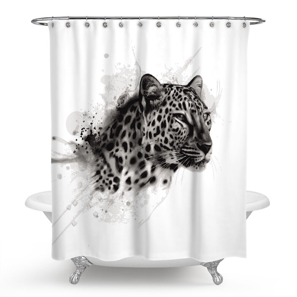 Leopard Shower Curtain with Contemporary Design for a Bold Statement