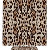 Leopard Skin Background Patterned Bathroom Tub Set With Waterproof Fabric Shower Curtain