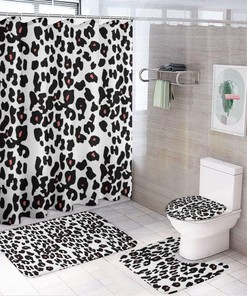 Leopard Skin Shower Curtain for Bathroom - Unique and Elegant Shower Curtain Ideas for Home