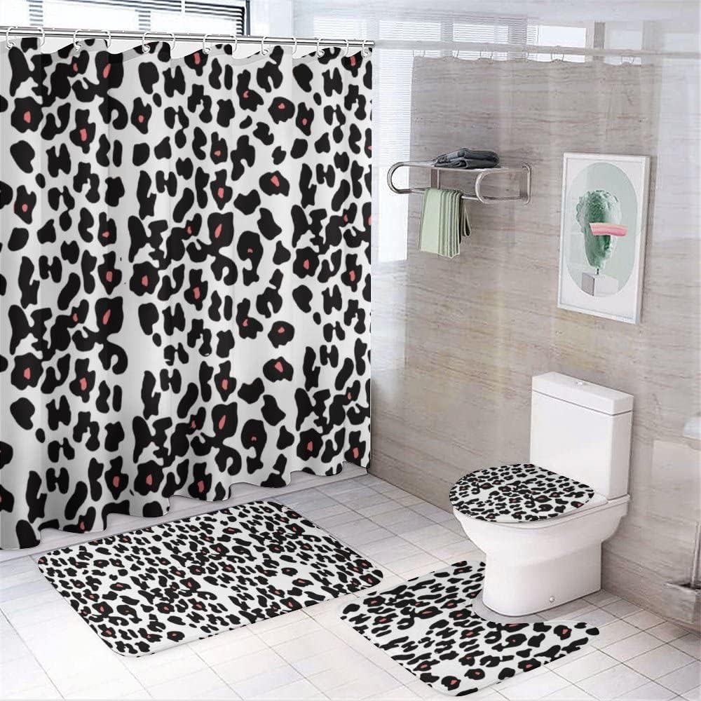 Leopard Skin Shower Curtain for Bathroom - Unique and Elegant Shower Curtain Ideas for Home