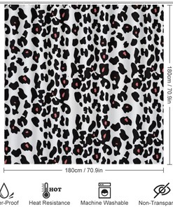 Leopard Skin Shower Curtain for Bathroom - Unique and Elegant Shower Curtain Ideas for Home