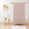 Leopard Spots Blush Pink Lavender Purple Camel Tan Print Shower Curtain - Bath Decor Set Bundle