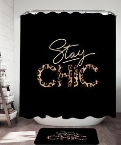 Leopard Stay Chic Shower Curtain - A Fashionable Addition To Your Bathroom