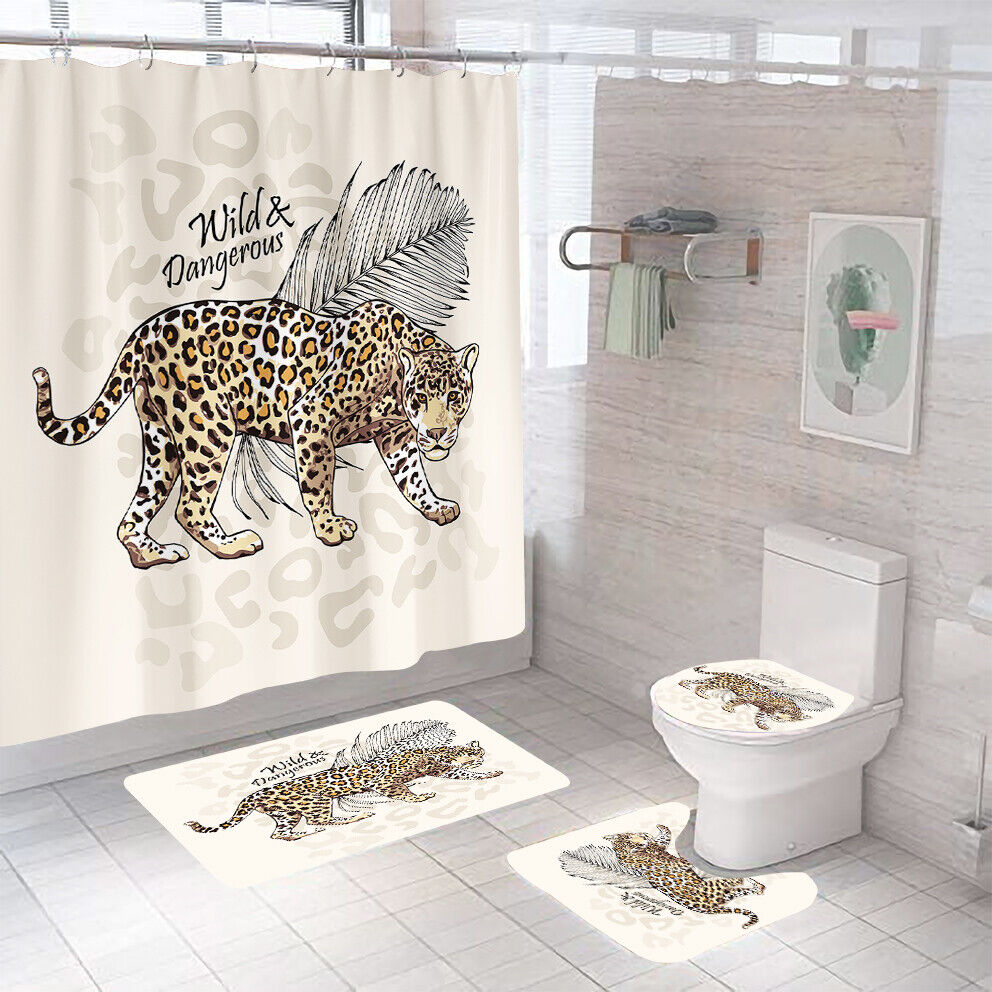 Leopard Waterproof Shower Curtain for Longlasting & Stylish Bathrooms