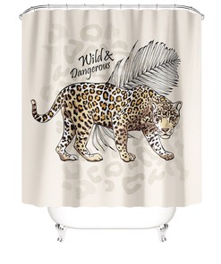 Leopard Waterproof Shower Curtain for Longlasting & Stylish Bathrooms
