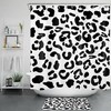 Leopard Zebra Abstract Art Shower Curtain For Bathroom