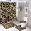 Leopards Skin Shower Curtain for Bathroom - Unique and Trendy Shower Curtain Ideas for Animal Lovers
