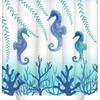 Let Love Roam with Elephant Family Shower Curtain for Teal and Green Bathroom Decor